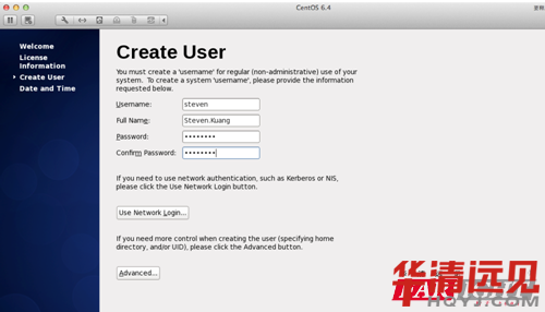創(chuàng)建新用戶